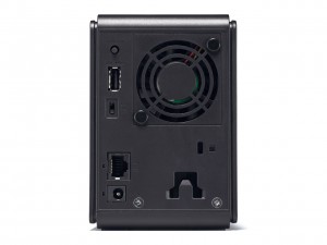 Mặt sau gồm 1 USB - 1 LAN Gb